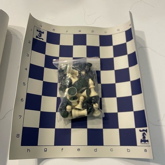 Classic Blue and White Chess Set - Picture 2 of 2